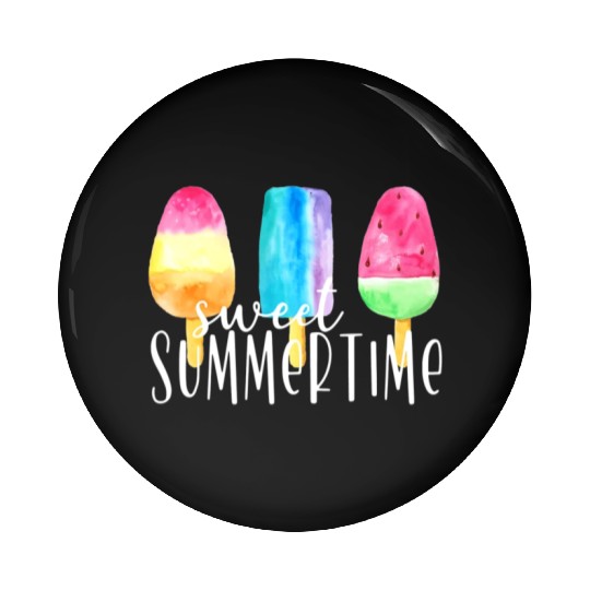 Sweet Summertime Ice Cream Family Vacation Pin Buttons