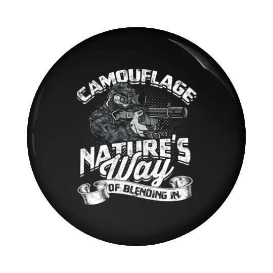 Camouflage: Nature's Way of Blending In - Hunting Pin Buttons