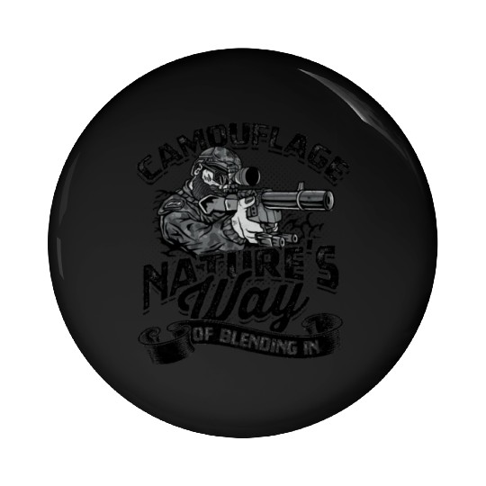 Camouflage: Nature's Way of Blending In - Hunting Pin Buttons