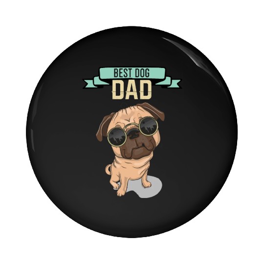Best Dog Dad - Dog Lover Father Day Pin Buttons