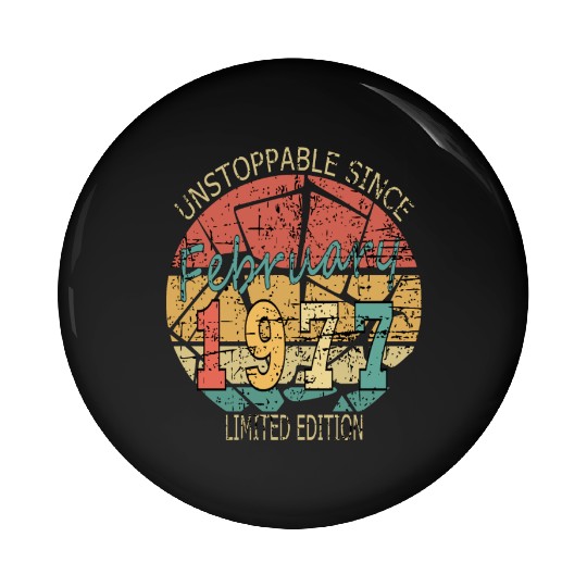 1977 Born Vintage Rose Gift Pin Buttons