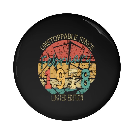 1978 Born Vintage Rose Gift Pin Buttons