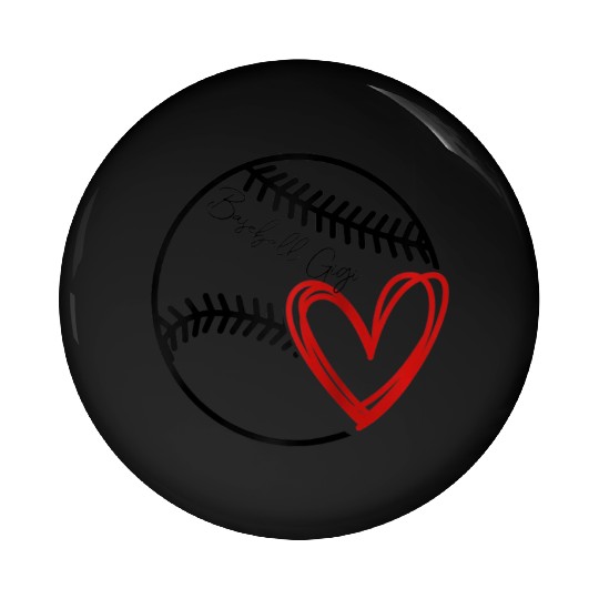 Baseball Gigi Heart Funny Baseball Lover Pin Buttons