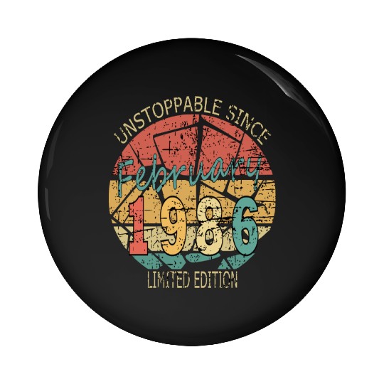 1986 Born Vintage Rose Gift Pin Buttons