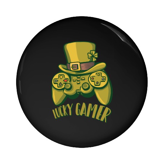 Irish Video Game Controller Boys Gamer St Patricks Pin Buttons