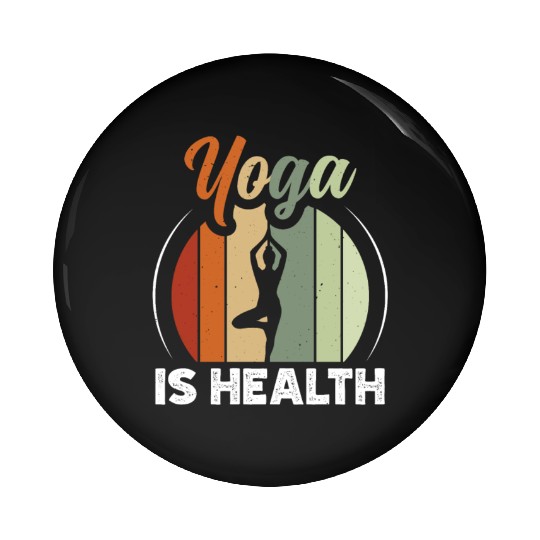 YOGA IS HEALTH Pin Buttons