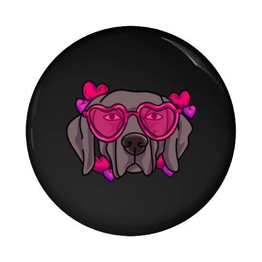 I Love My Weimaraner Pin Buttons
