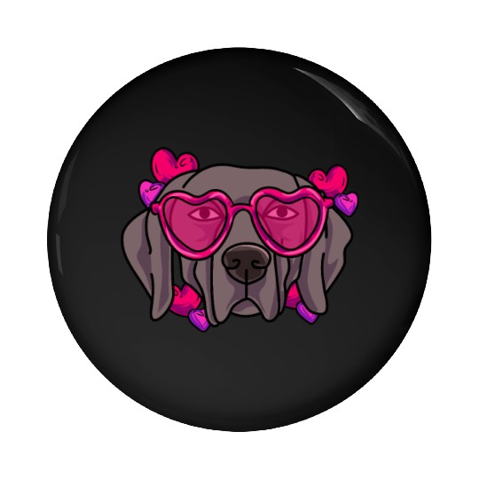 I Love My Weimaraner Pin Buttons