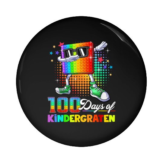 100 Days Of Kindergarten School Teacher Pin Buttons