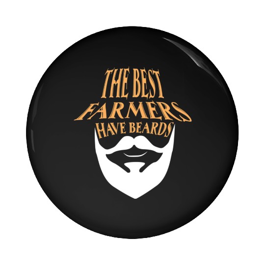 Farmer Wih Beard Pin Buttons