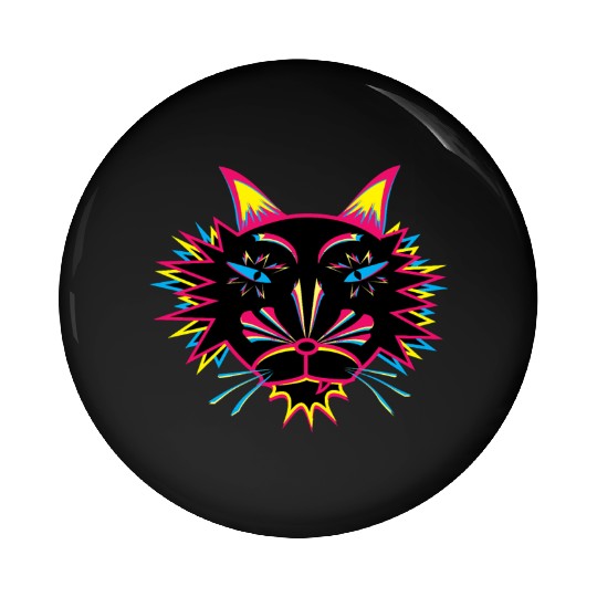 Cat Face Pin Buttons
