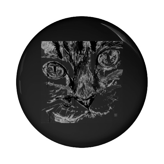 cat face Pin Buttons