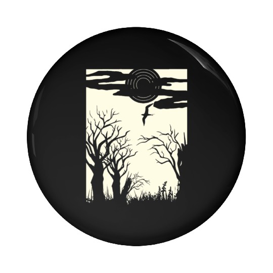 outdoor nature design, wilderness Pin Buttons