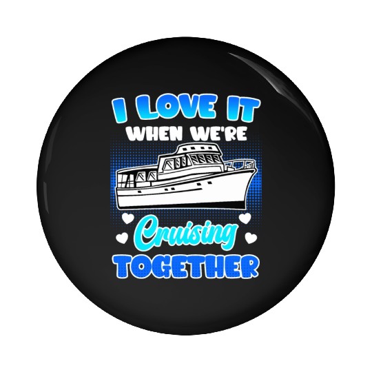 Cruising together cruise ship holiday spring break Pin Buttons