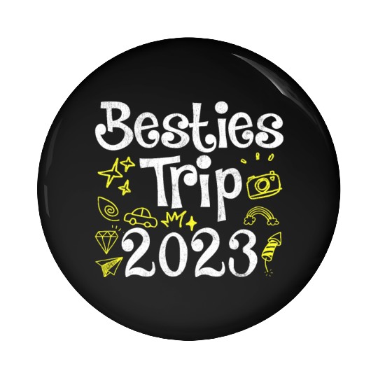 Besties Trip 2023 Summer Vacation Spring Break Pin Buttons