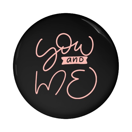 my love modern pink valentine's Day Pin Buttons