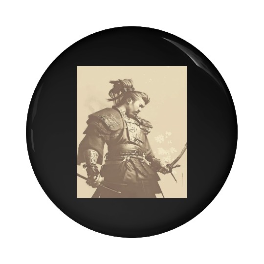 Samurai Japan Japanese Anime Katana Manga cyberpun Pin Buttons