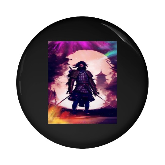 Samurai Japan Japanese Anime Katana Manga samurai Pin Buttons