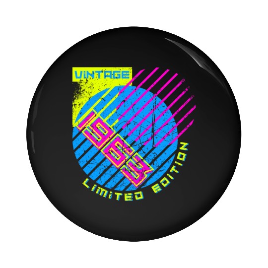 60th Birthday Vintage 1963 Pin Buttons