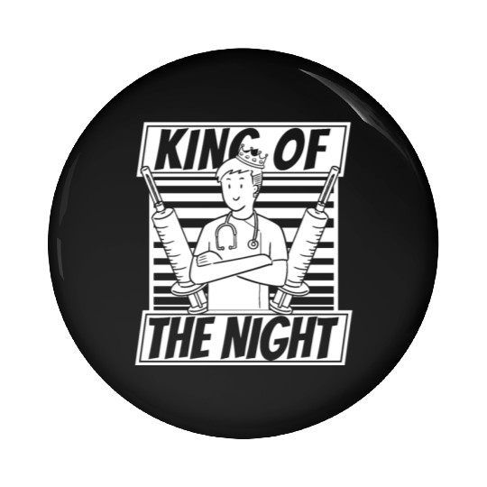 Nurse Nursing Syringe Pin Buttons