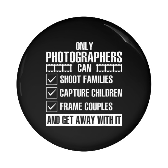Cool Photographer Art Photography Camera Lover Pin Buttons