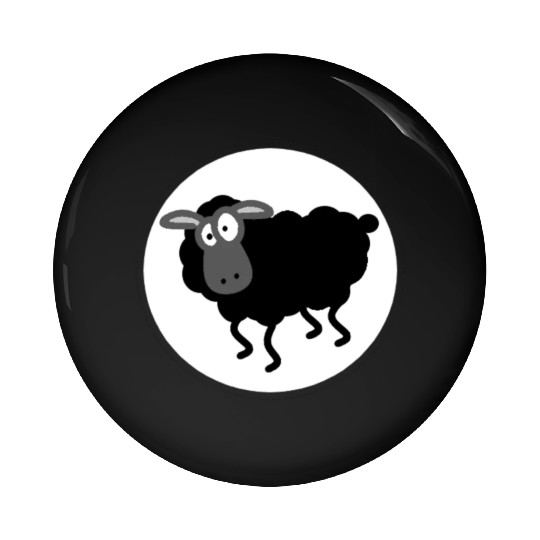 Black Sheep Pin Buttons