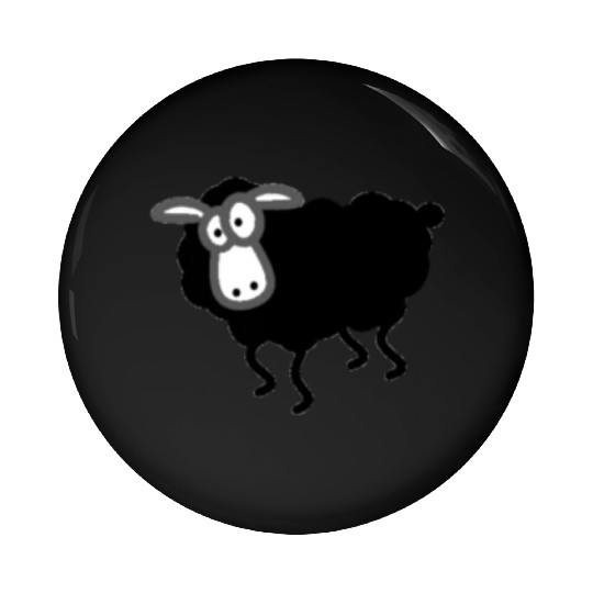 black sheep looking Pin Buttons