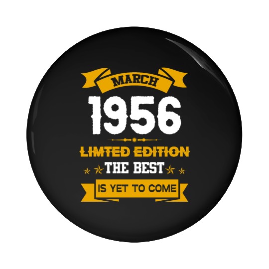 March 1956 Birthday Surprise Pin Buttons