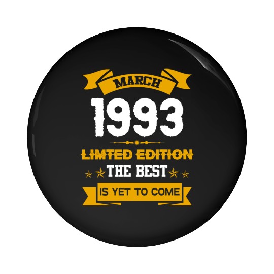 March 1993 Birthday Surprise Pin Buttons