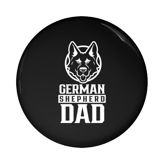 German Shepherd Dad Boy Guy German Sheperd Dog Pin Buttons