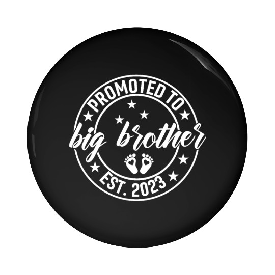 Promoted to Big Brother - New Baby Announcement Pin Buttons
