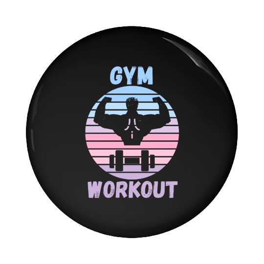 Gym Workout Pin Buttons