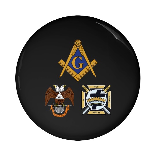 Mason Scottish Rite Knights Templar Pin Buttons