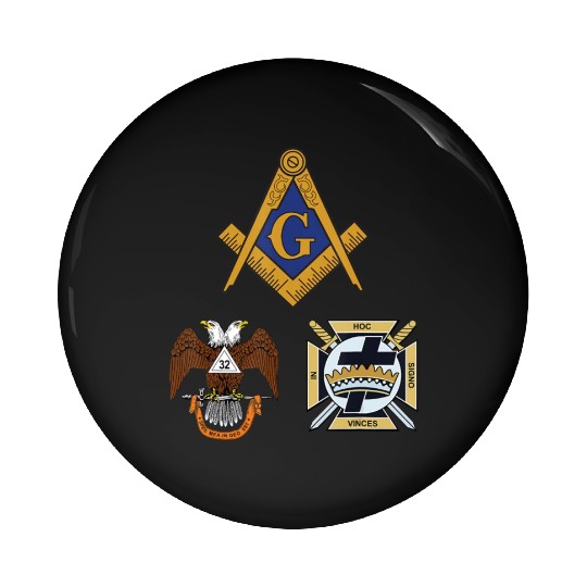 Mason Scottish Rite Knights Templar Pin Buttons