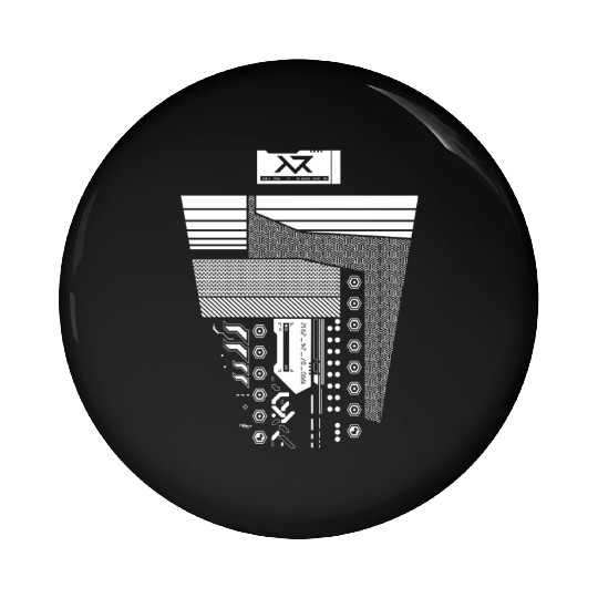Cyber modern Pin Buttons