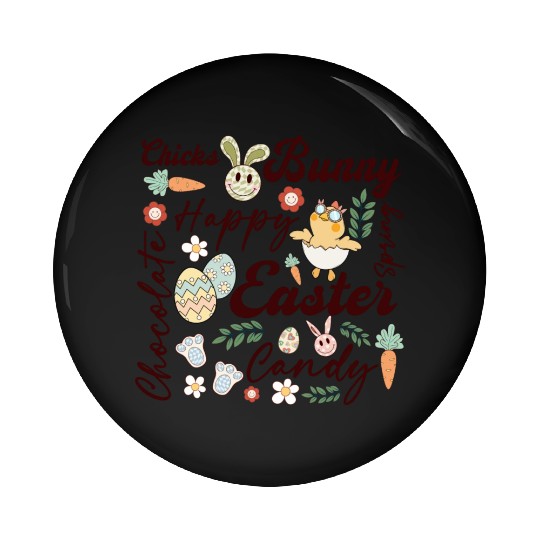Happy Easter Pin Buttons