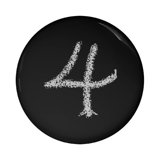 Number 4 - Grey Pin Buttons