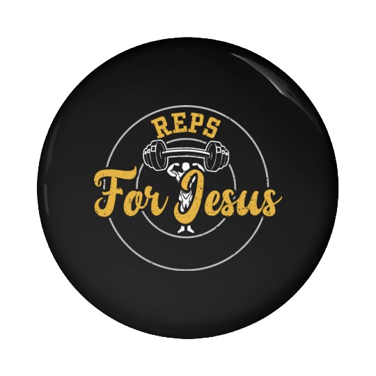 Reps For Jesus - Gym Pin Buttons