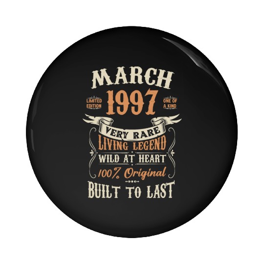 March 1997 Birthday Surprise Pin Buttons