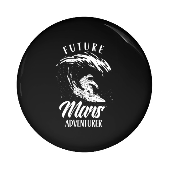 Future Mars Adventurer Space Explorer Planet Pin Buttons