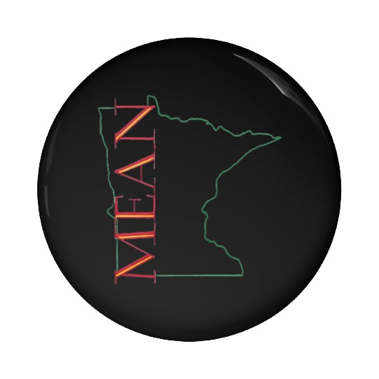 Minnesota Mean - Wild Pin Buttons