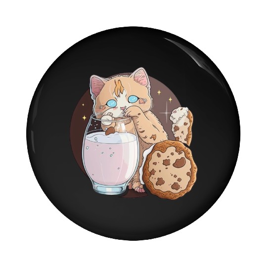 Cookie Kitty Pin Buttons