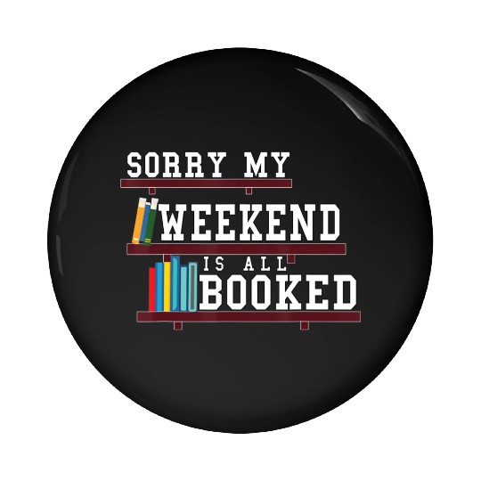 Bookish Reading Teacher Funny bookworm Heart shelf Pin Buttons