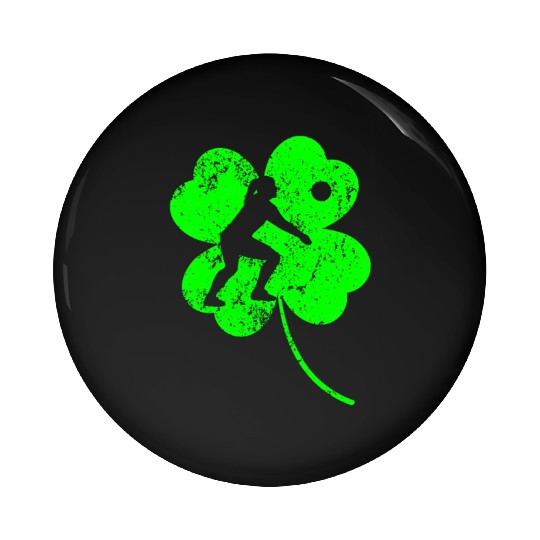 Volleyball St. Patrick's day shamrock Pin Buttons