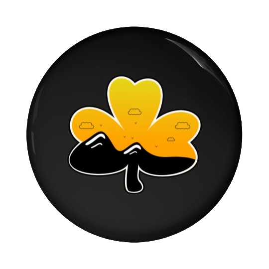 vintage st patrick sunrise Pin Buttons