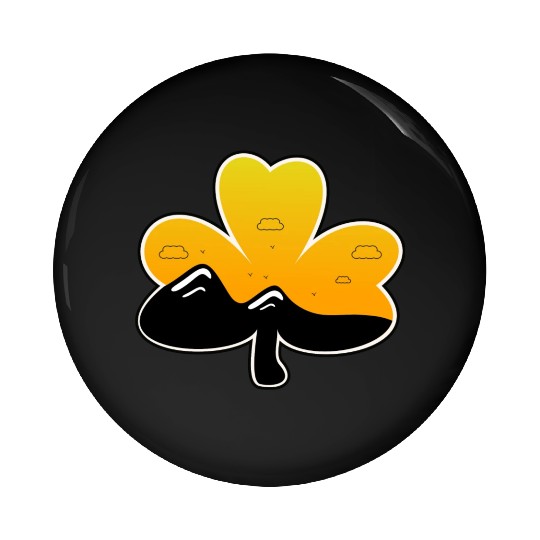 vintage st patrick sunrise Pin Buttons