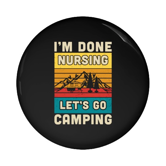 Camping Pin Buttons