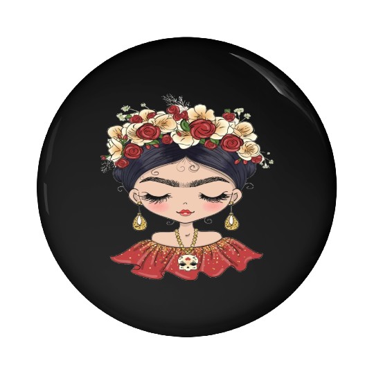 Frida Kahlo Pin Buttons