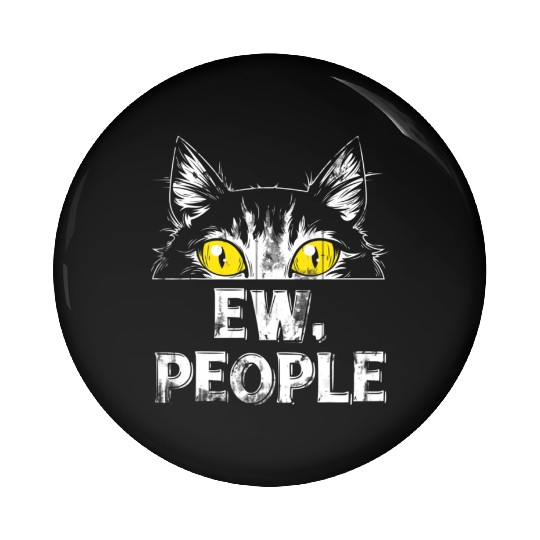 Ew People Cat Pin Buttons