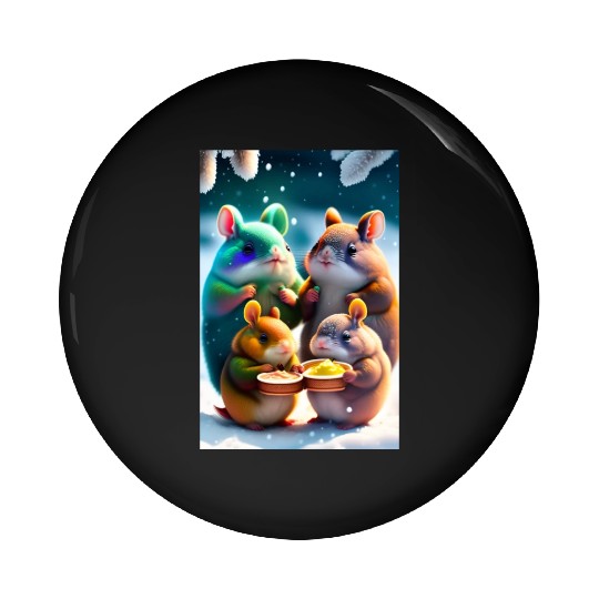 Cute Totoro Pin Buttons